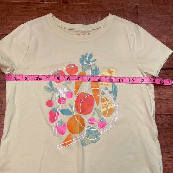 Cat & Jack Lime Green Veggies Short-Sleeve T-Shirt Size M 7/8 - Picture 5 of 8